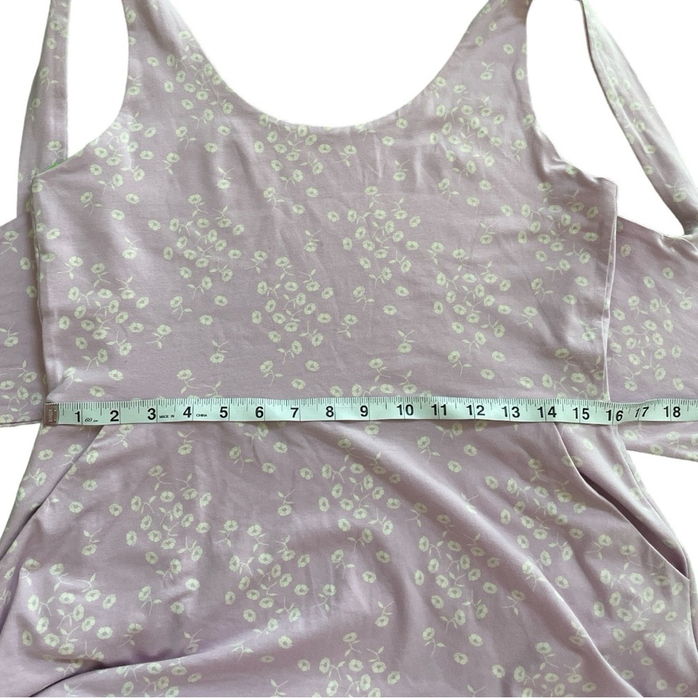 Pact Wild English Lavender Jolene Tie-Back Fit & Flare Dress Large - Picture 8 of 10